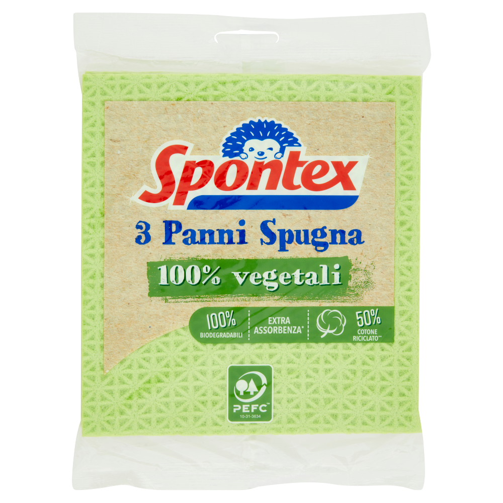 Spontex Panni Spugna Eco x3
