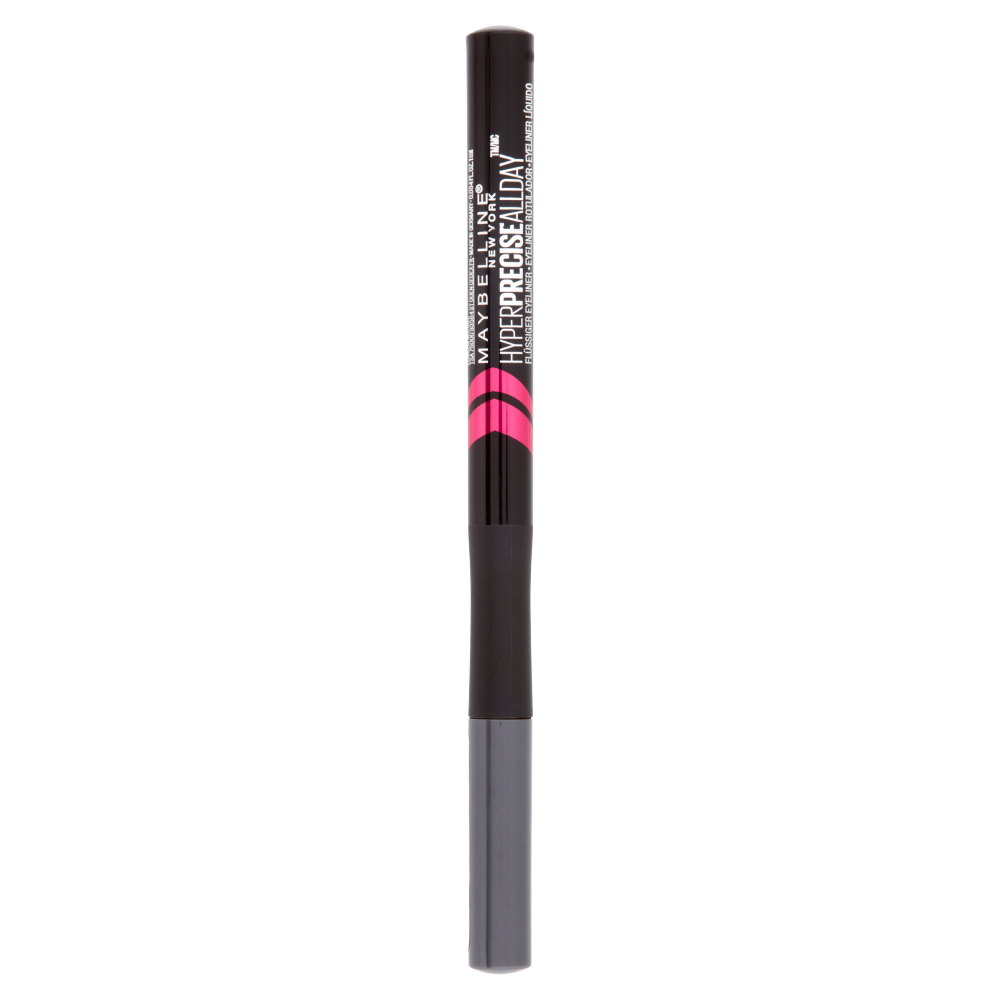 Maybelline New York Eyeliner in Penna Hyper Precise All Day, Risultato a Lunga Tenuta, Grey Charcoal (25558762)