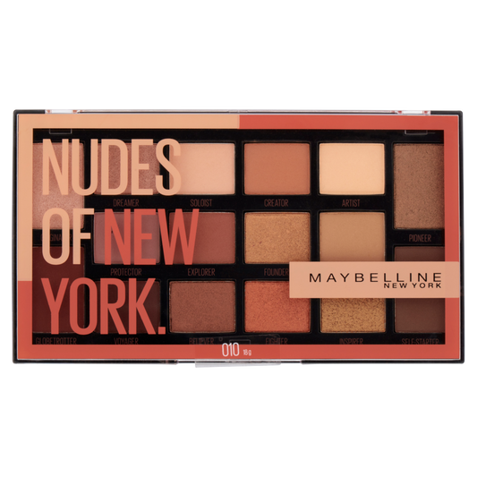 Maybelline New York Palette Ombretti Nudes of New York, Colori Ricchi e Cremosi per Ogni Incarnato