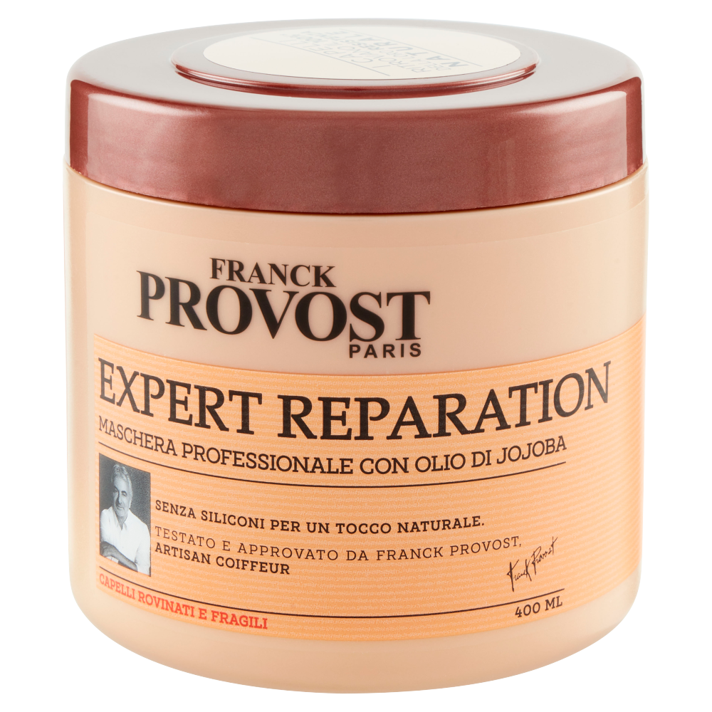 Franck Provost Maschera Professionale Expert Reparation per capelli rinforzati e riparati, 400 ml