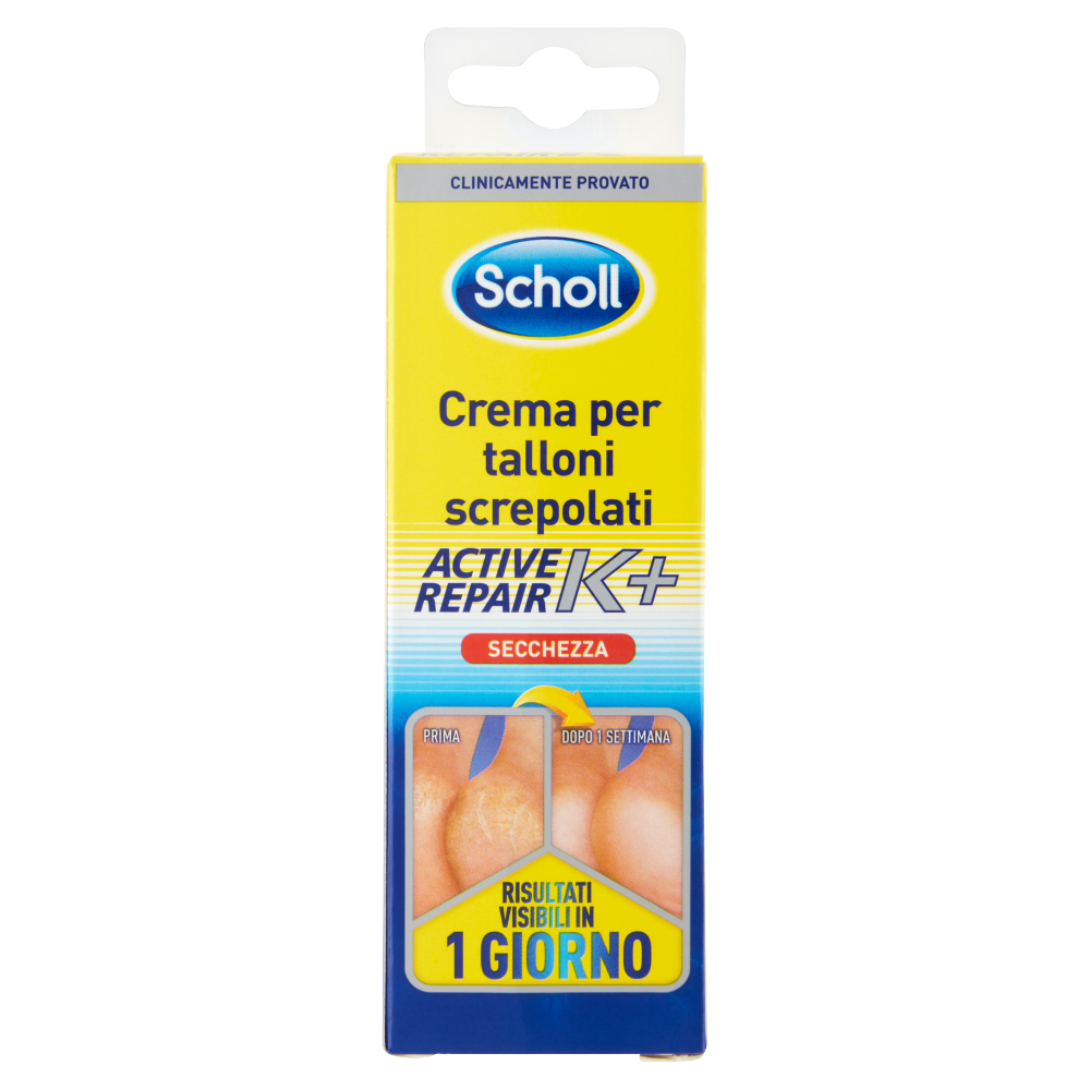 Scholl Secchezza Crema per talloni screpolati Active Repair K+ 60 ml