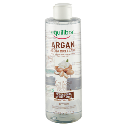 equilibra Argan Acqua Micellare Detergente Struccante 400 ml