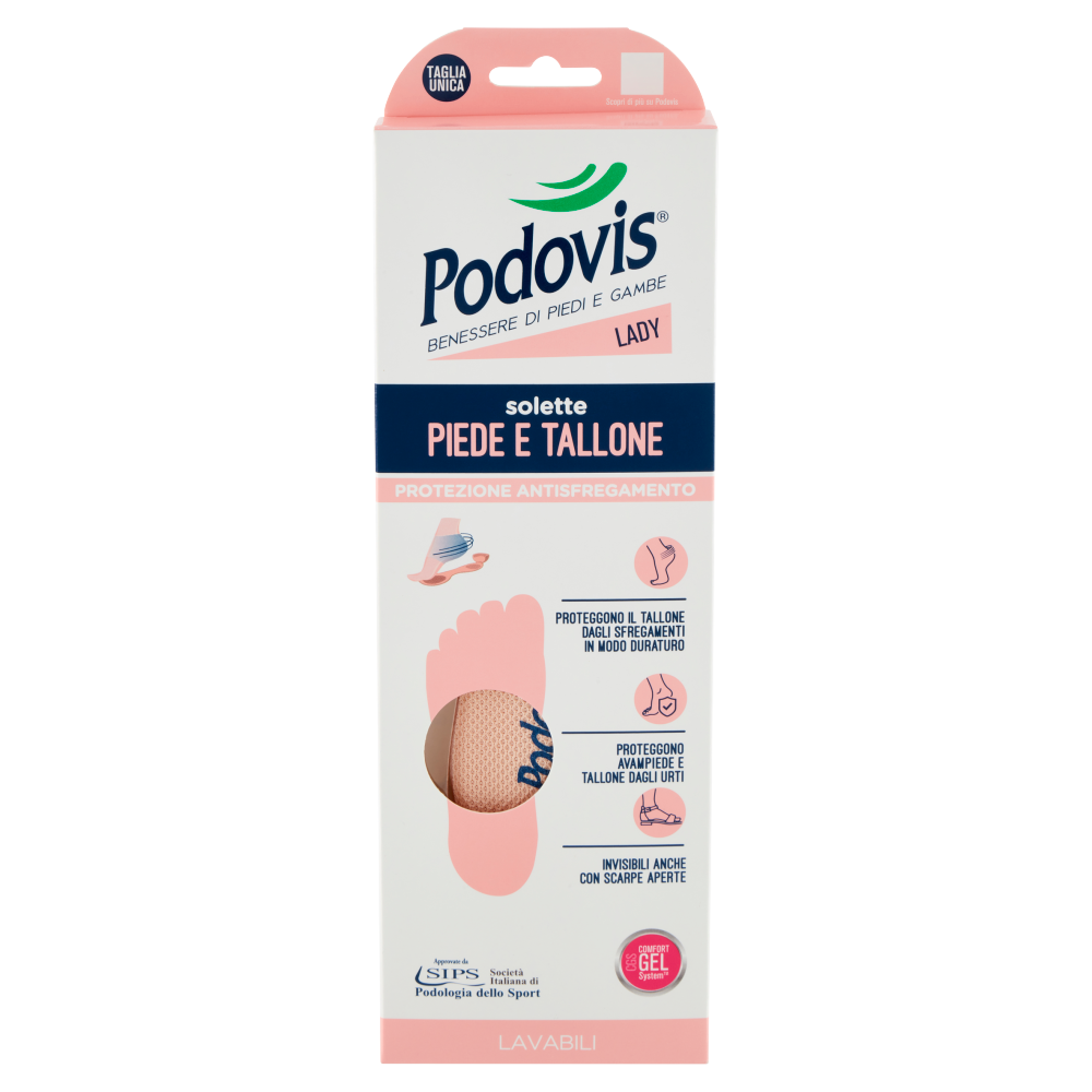 Podovis Lady solette Piede e Tallone Taglia Unica 1 Paio (25579931)