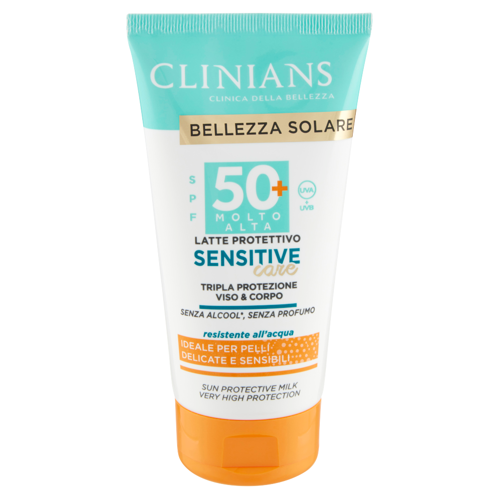 Clinians Bellezza Solare SPF 50+ Molto Alta Latte Protettivo Sensitive care 150 mL (25523016)