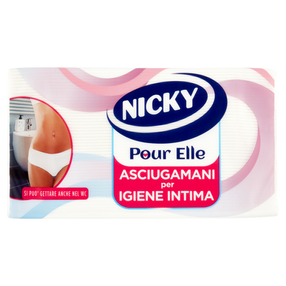 Nicky Pour Elle Asciugamani per Igiene Intima Fogli 100 pz