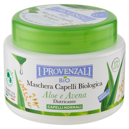 I Provenzali Bio Maschera Capelli Biologica Aloe e Avena 200 ml