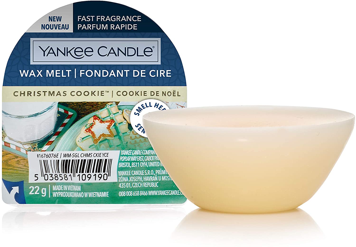 Yankee Candle - Cera da Fondere Christmas Cookie - New ->