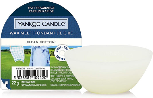 Yankee Candle - Cera da Fondere Clean Cotton - New