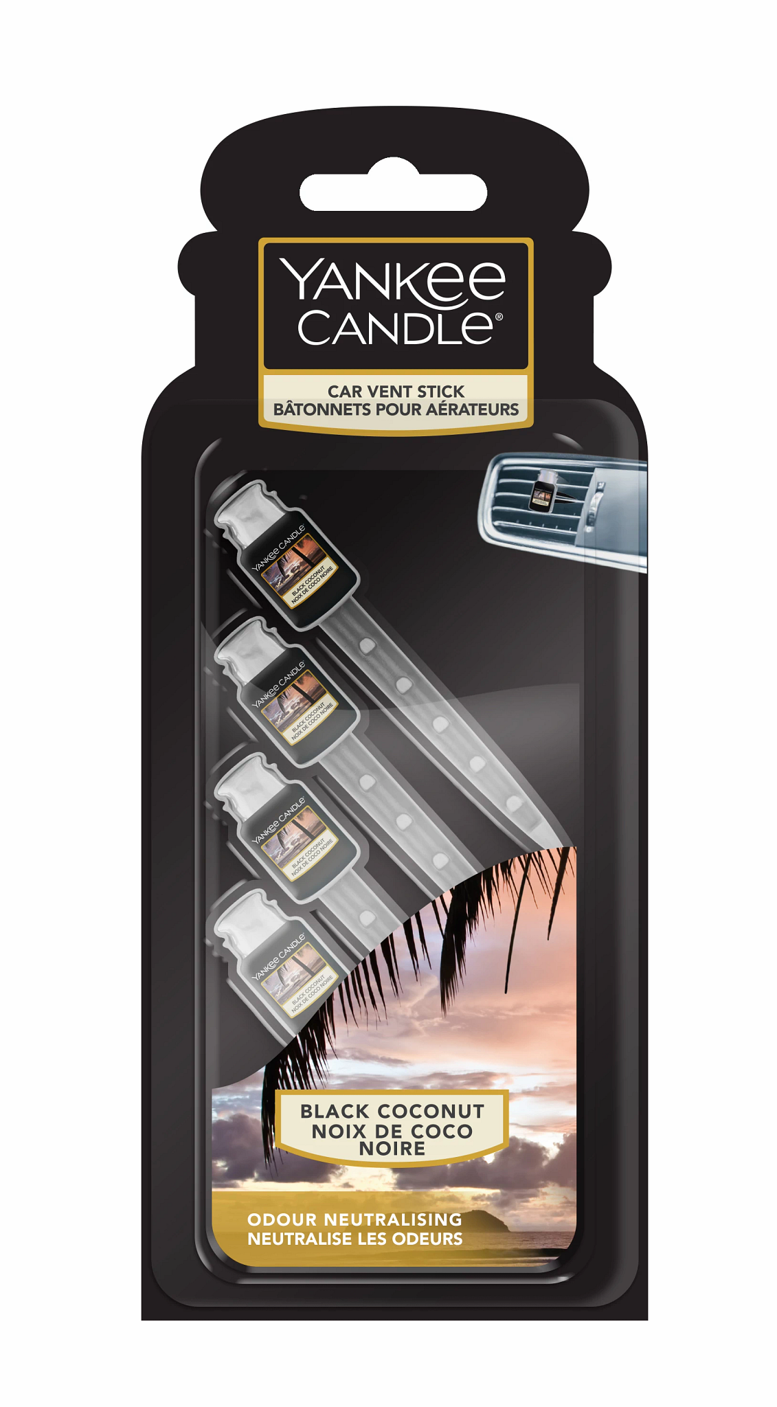 Yankee Candle - Stick Per Auto Black Coconut ->