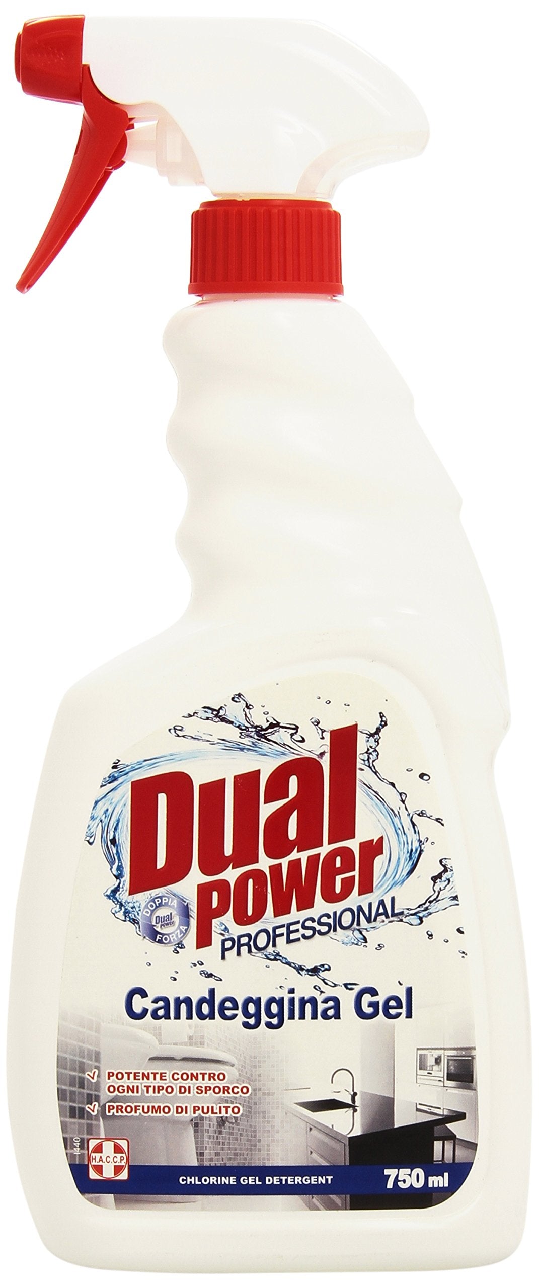 Dual Power, Sgrassatore Ultra Potente al Limone, Contro lo Sporco Ostinato, Rimuove Efficacemente Grasso, Olio e Residui Carbonizzati, non Lascia Aloni, Made in Italy, Confezione 750 ml