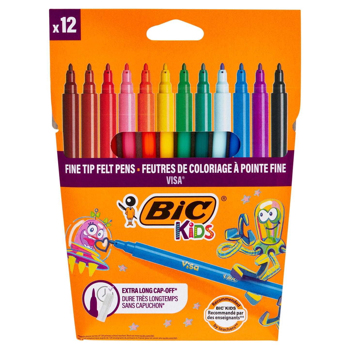 Bic Kids Visa Pennarelli a punta fine 12 pz (25520095)