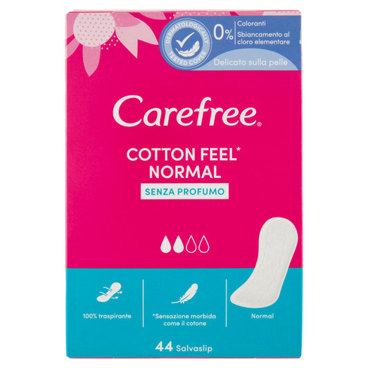 Carefree Cotton Feel* Normal Senza Profumo Salvaslip 44 pz