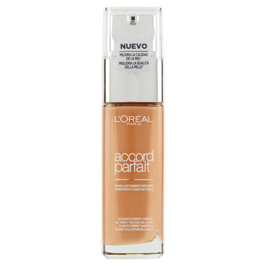 L'Oréal Paris MakeUp Fondotinta Accord Parfait, Effetto Naturale, 8.D/8.W Cappuccino Doré, 30 ml (25531929)