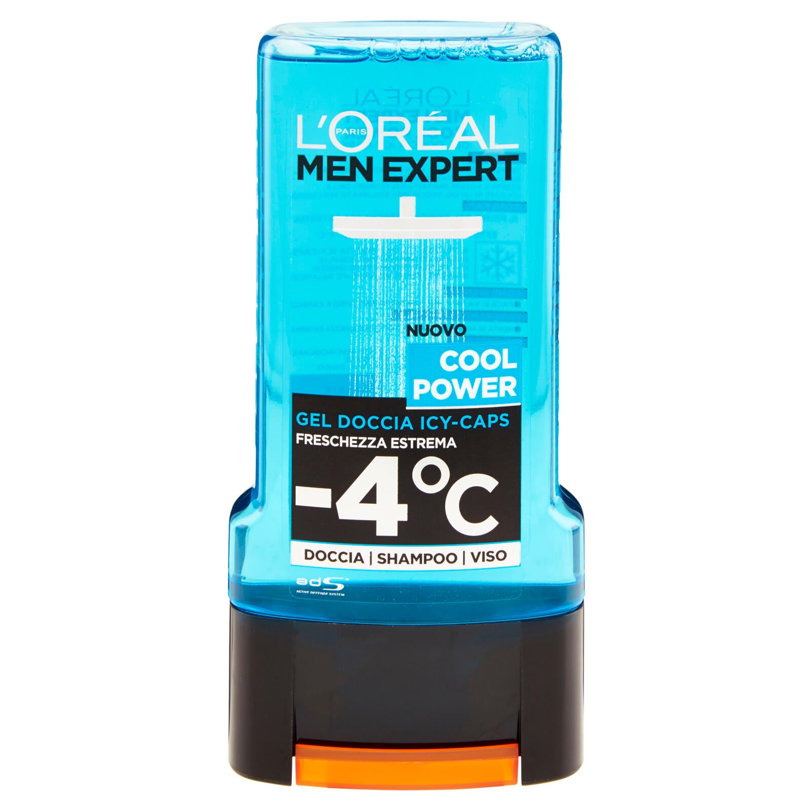 L'Oréal Paris Men Expert Cool Power Gel Doccia Icy-Caps Freschezza Estrema -4°C 300 ml