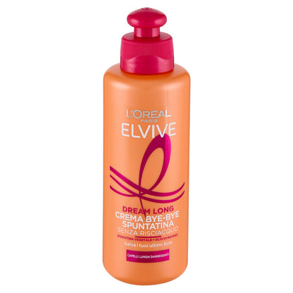 Elvive Dream Long Crema Bye-Bye Spuntatina Senza Risciacquo, per Capelli Lunghi Danneggiati, 200 ml (25526221)