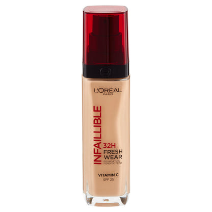 L'Oréal Paris Fondotinta Liquido Infaillible 32H Fresh Wear a Lunga Tenuta SPF25, Sable 200 30 ml (25531860)