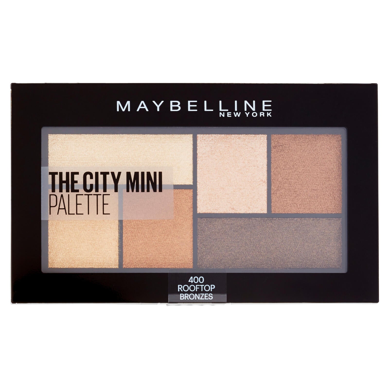 Maybelline New York The City Mini Palette, Pigmenti Puri, 400 Rooftop Bronzes