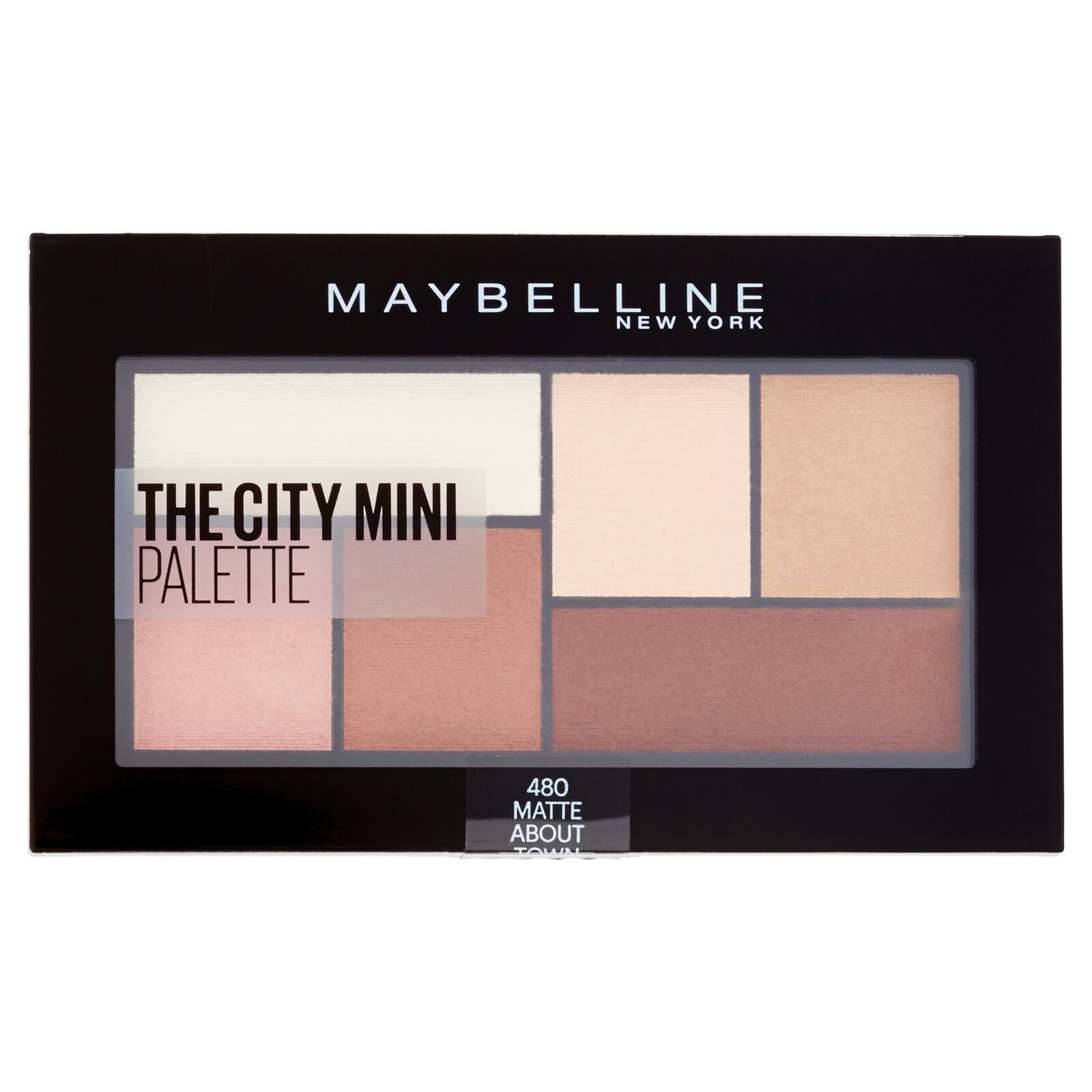 Maybelline New York The City Mini Palette, Pigmenti Puri, 480 Matte About Town