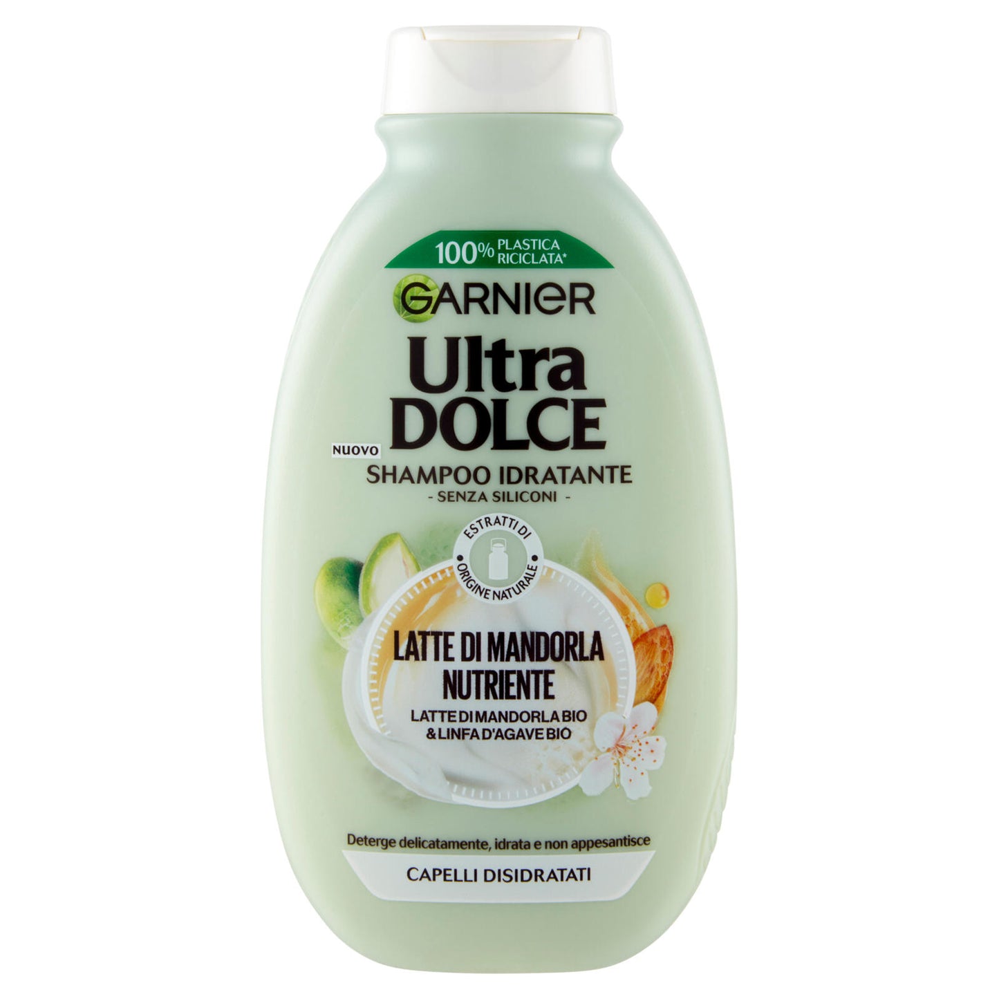 Garnier Ultra Dolce Shampoo Latte di Mandorla, Shampoo Nutriente per Capelli Normali, 250 ml