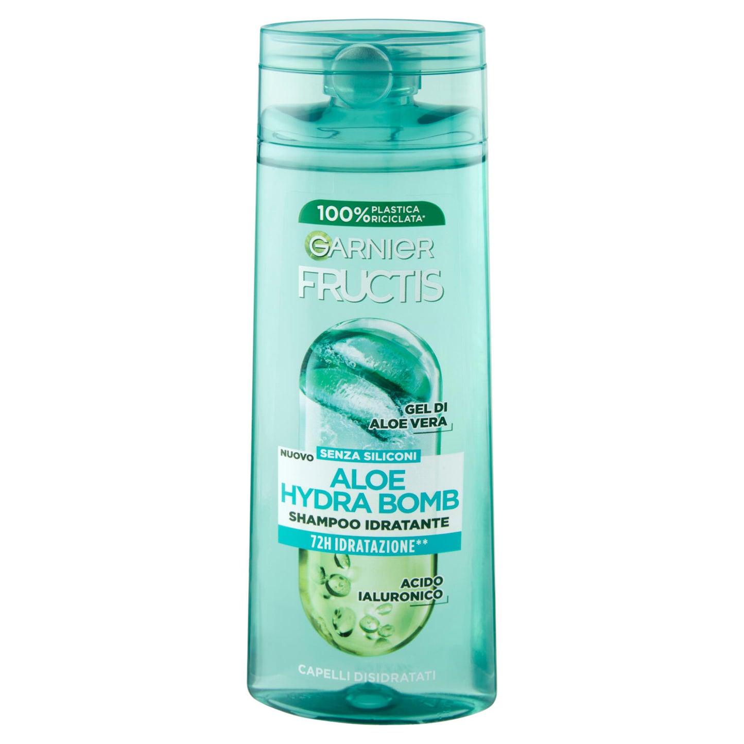 Garnier Fructis Shampoo Aloe Hydra Bomb, shampoo idratante per capelli disidratati, 250 ml