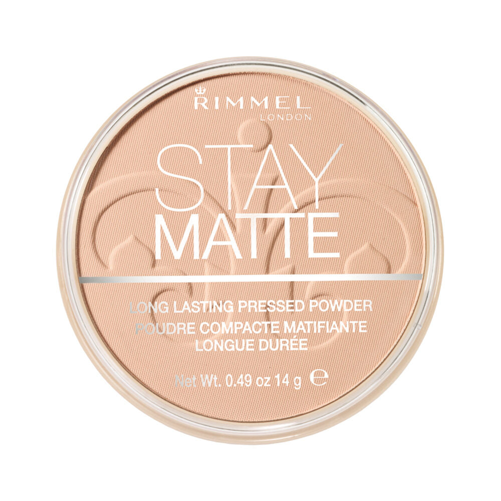Rimmel - Cipria in polvere compatta Stay Matte, finish opaco, lunga tenuta - 007 Mohair (25584062)