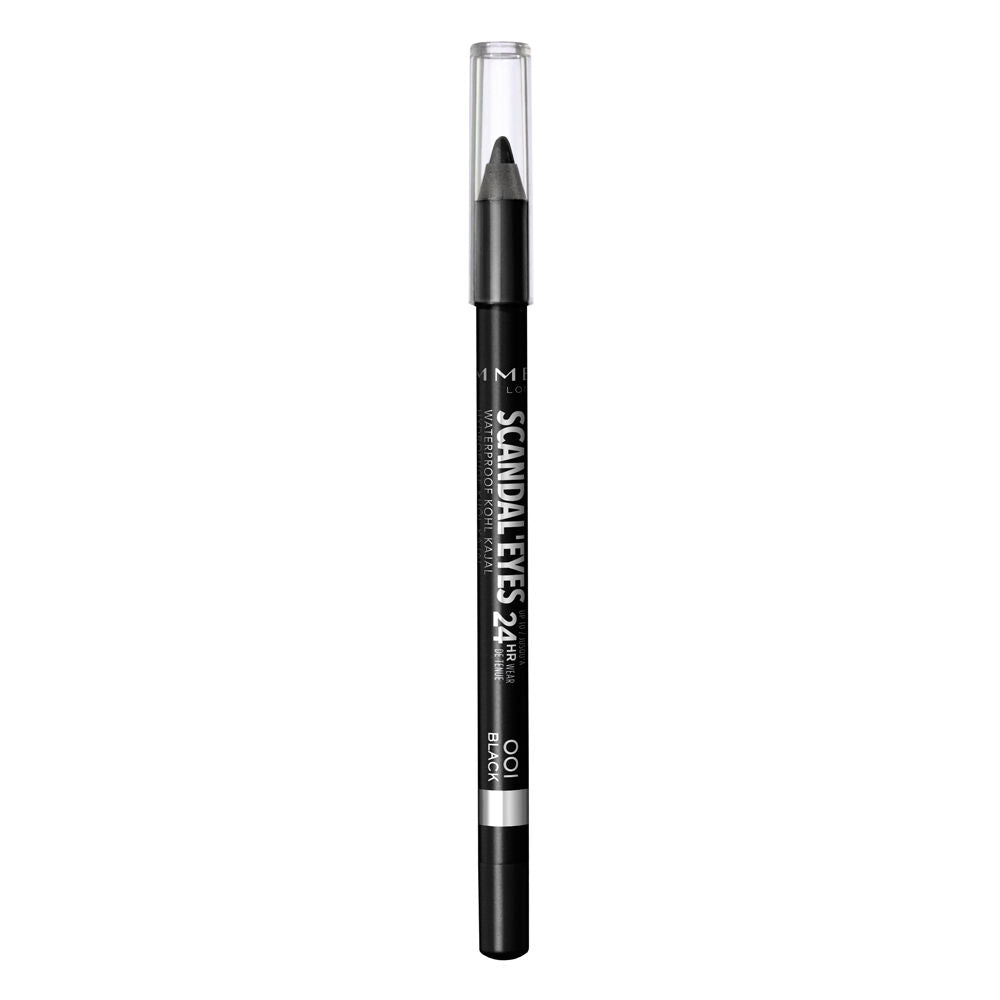 Rimmel - Matita Occhi Kajal Scandaleyes Kohl 001 - Colore Pieno e Intenso - Formula Morbida - Resistente all'Acqua (25584351)