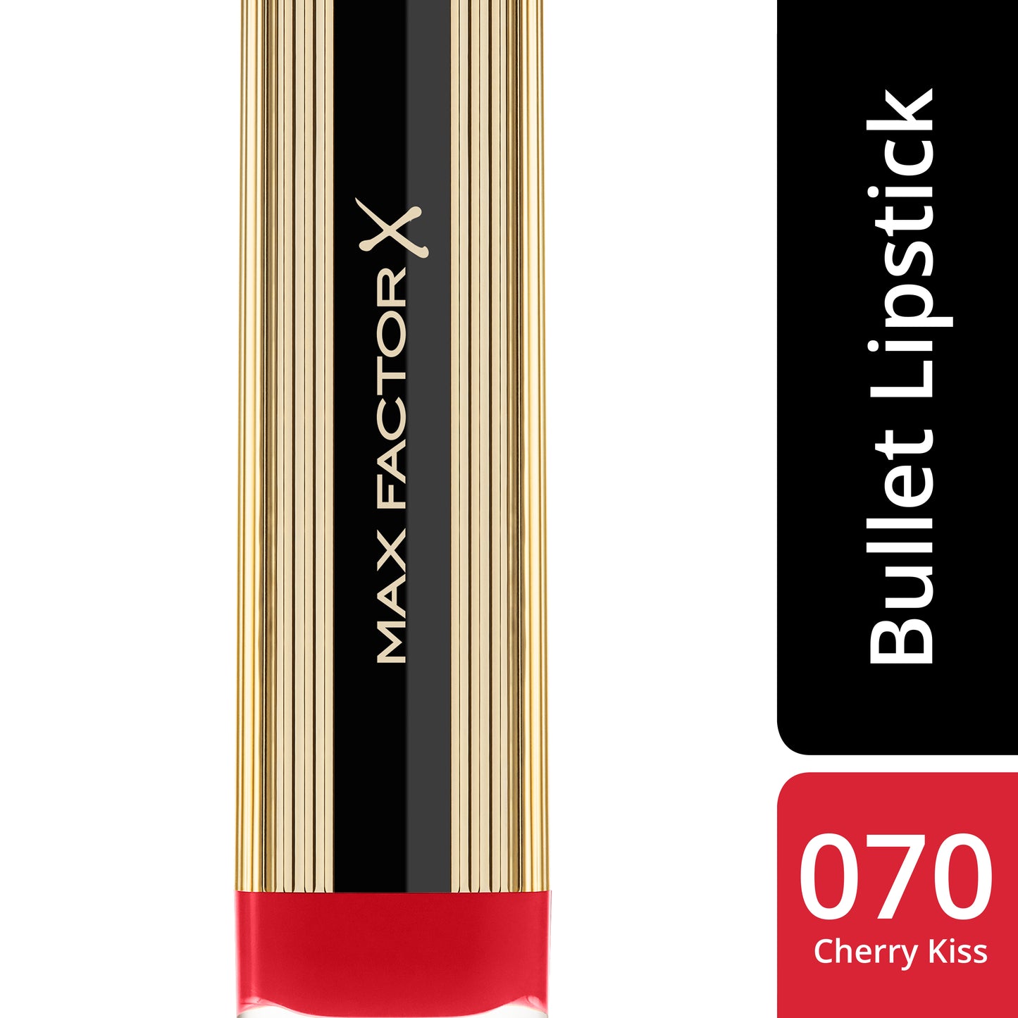 Max Factor Rossetto Stick Colour Elixir, Formula Idratante e Volumizzante a Lunga Durata, 070 Cherry Kiss, 4 g