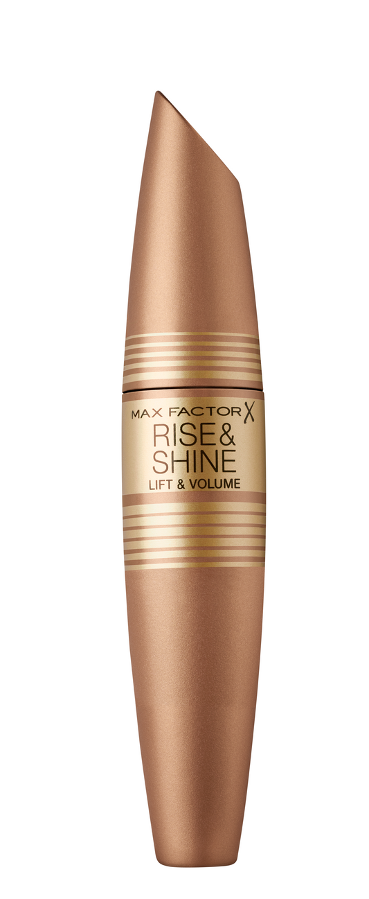 Max Factor - Mascara Volumizzante e Allungante Rise & Shine - Speciali Applicatore Push Up - Black/Nero - 13,3 ml