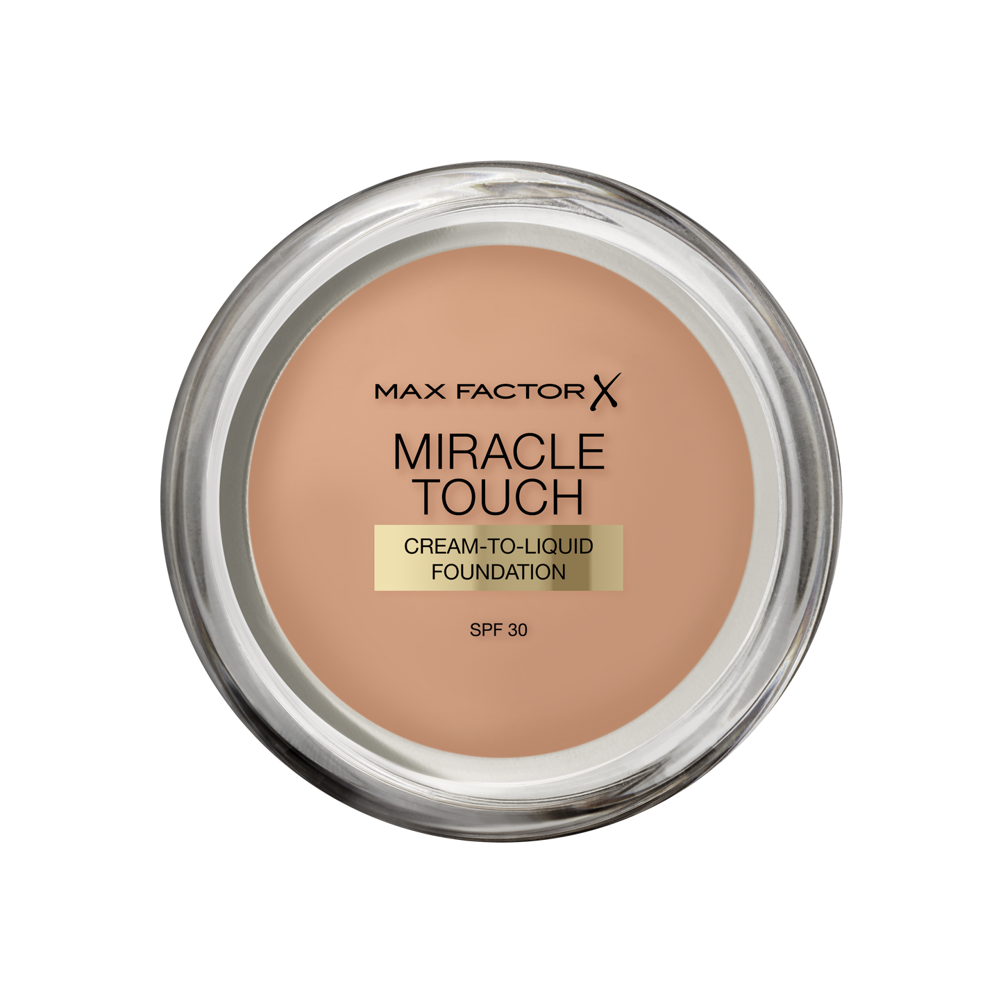 Max Factor Miracle Touch, Fondotinta Coprente con Acido Ialuronico, 080 Bronze, 12 ml