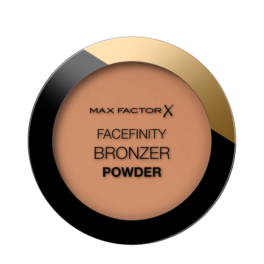 Max Factor Facefinity Bronzer Powder, Terra Abbronzante dal Finish Satinato a Lunga Durata, 001 Light Medium