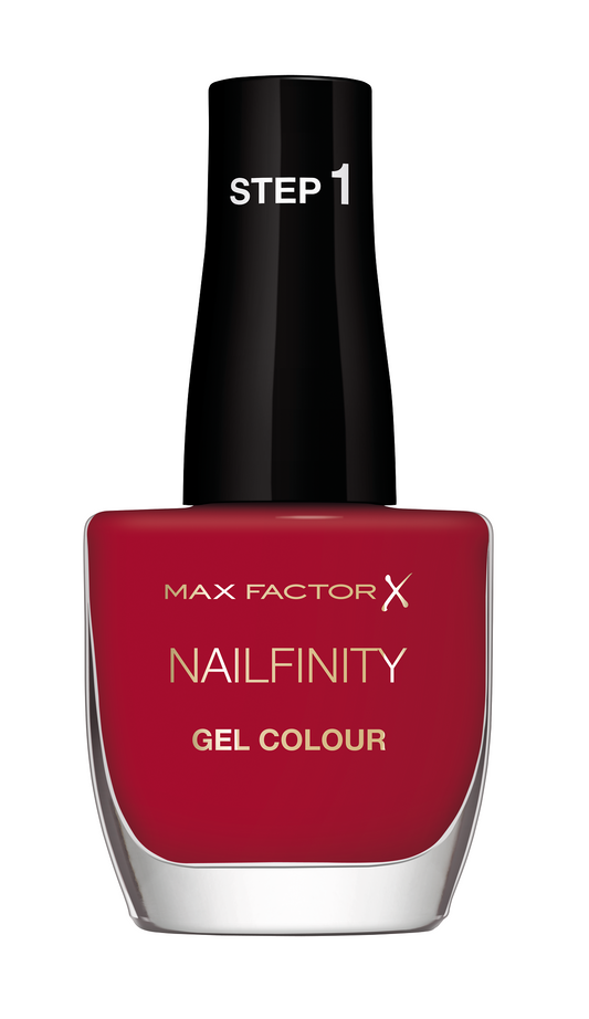 Max Factor Smalto Unghie Nailfinity Gel Colour, Smalto a Lunga Tenuta Effetto Gel, 310 Red Carpet Ready