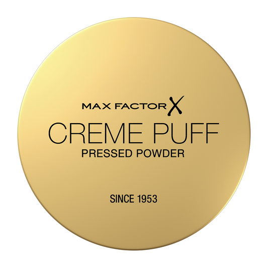 Max Factor Creme Puff Cipria Compatta, Finish Opaco e Texture Leggera, Adatta a Tutti i Tipi di Pelle, 041 Medium Beige, 14 g