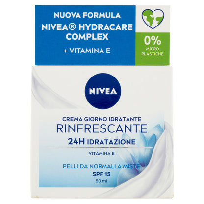 Nivea Crema Giorno Idratante Rinfrescante 24H Idratazione SPF 15 50 ml (25563419)