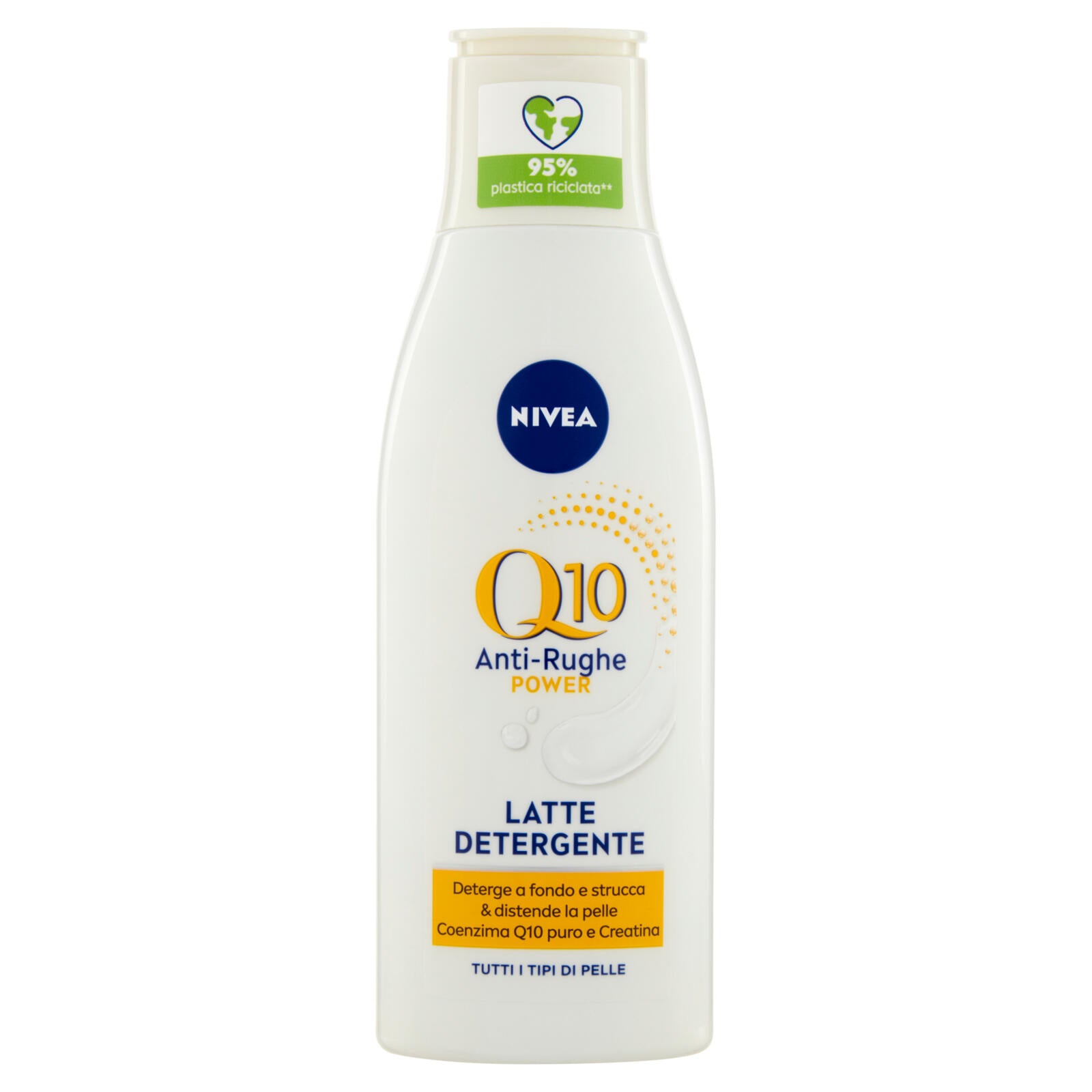 Nivea Q10 Power Anti-Rughe Latte Detergente Tutti i Tipi di Pelle 200 ml