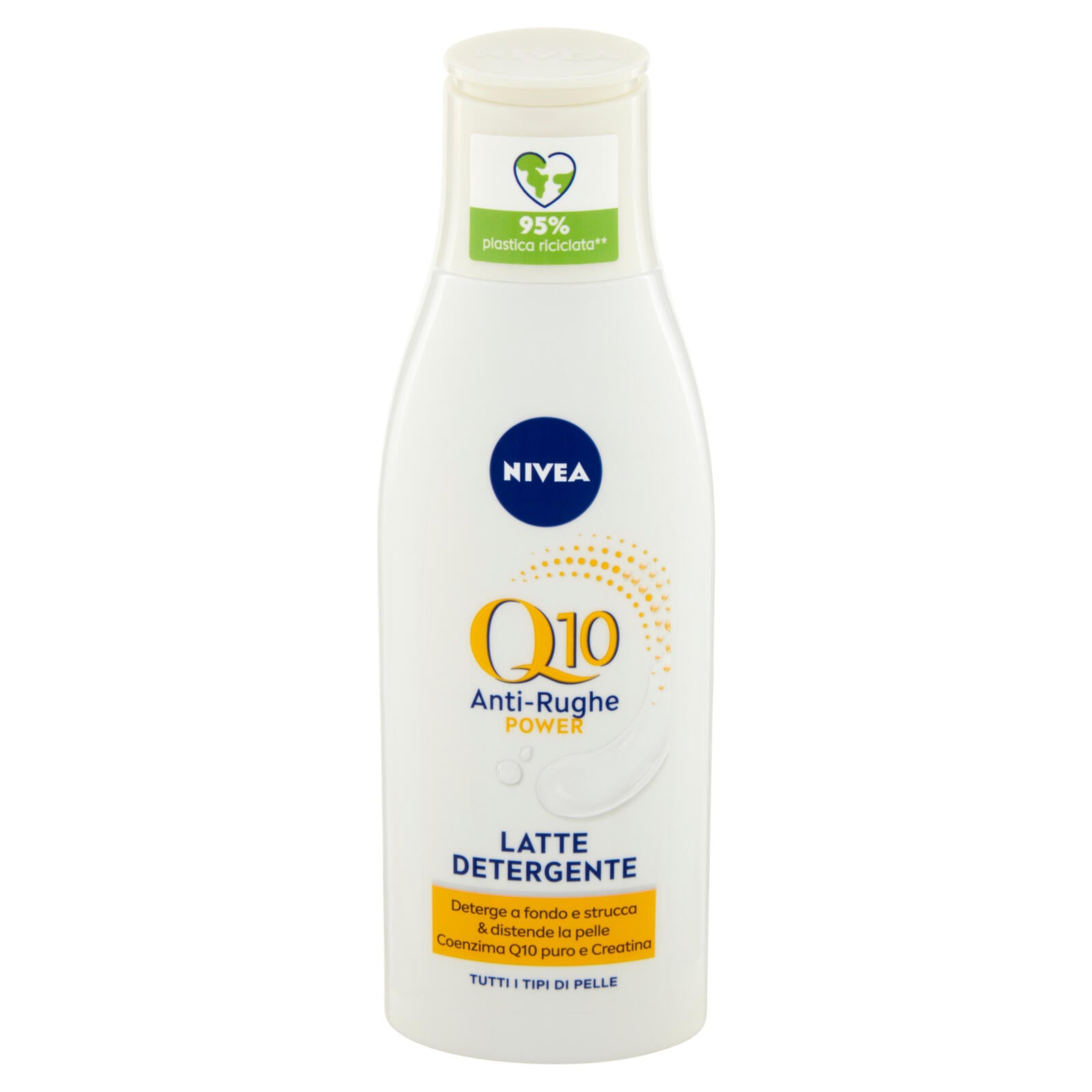 Nivea Q10 Power Anti-Rughe Latte Detergente Tutti i Tipi di Pelle 200 ml