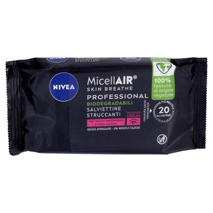 Nivea MicellAir Skin Breathe Professional Salviettine Struccanti 20 pz