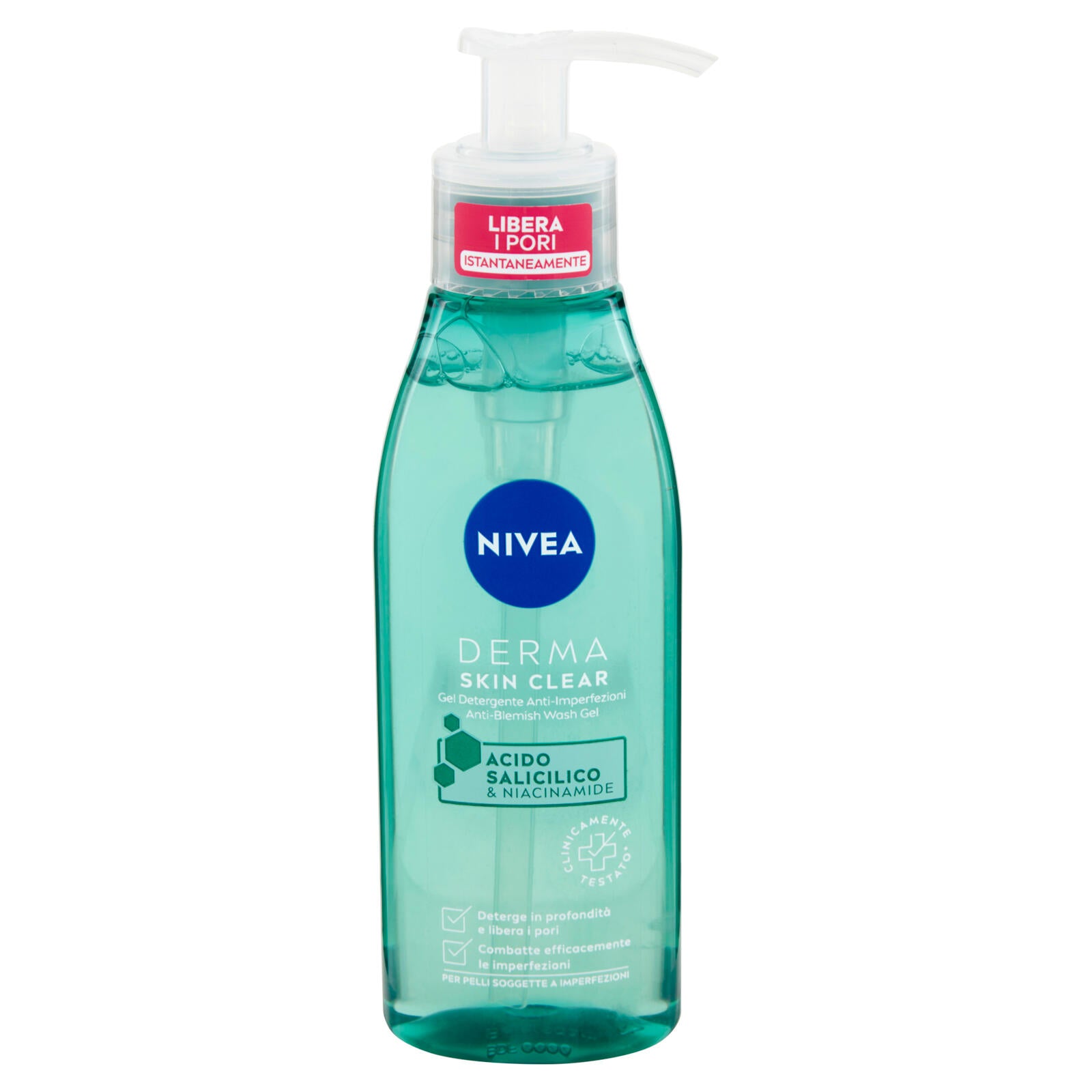 Nivea Derma Skin Clear Gel Detergente Anti-Imperfezioni 150 ml