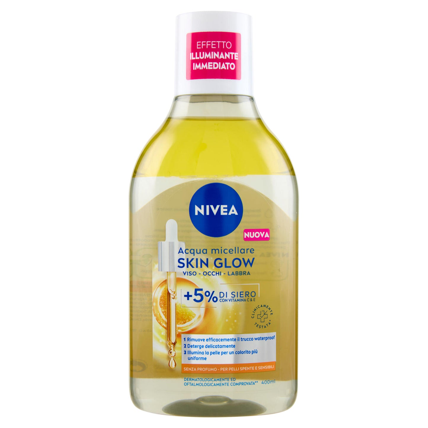Nivea Acqua micellare Skin Glow per Pelli Spente e Sensibili 400 ml (25563245)