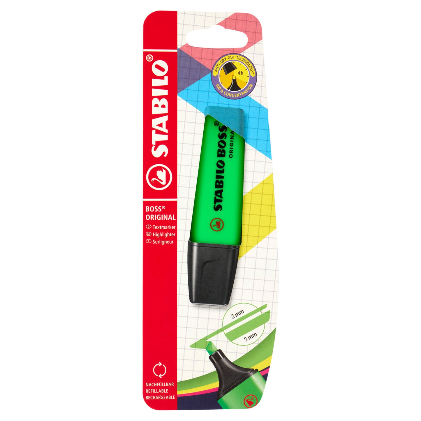 STABILO Boss Original evidenziatore verde - blister da 1 pz. (25608110)
