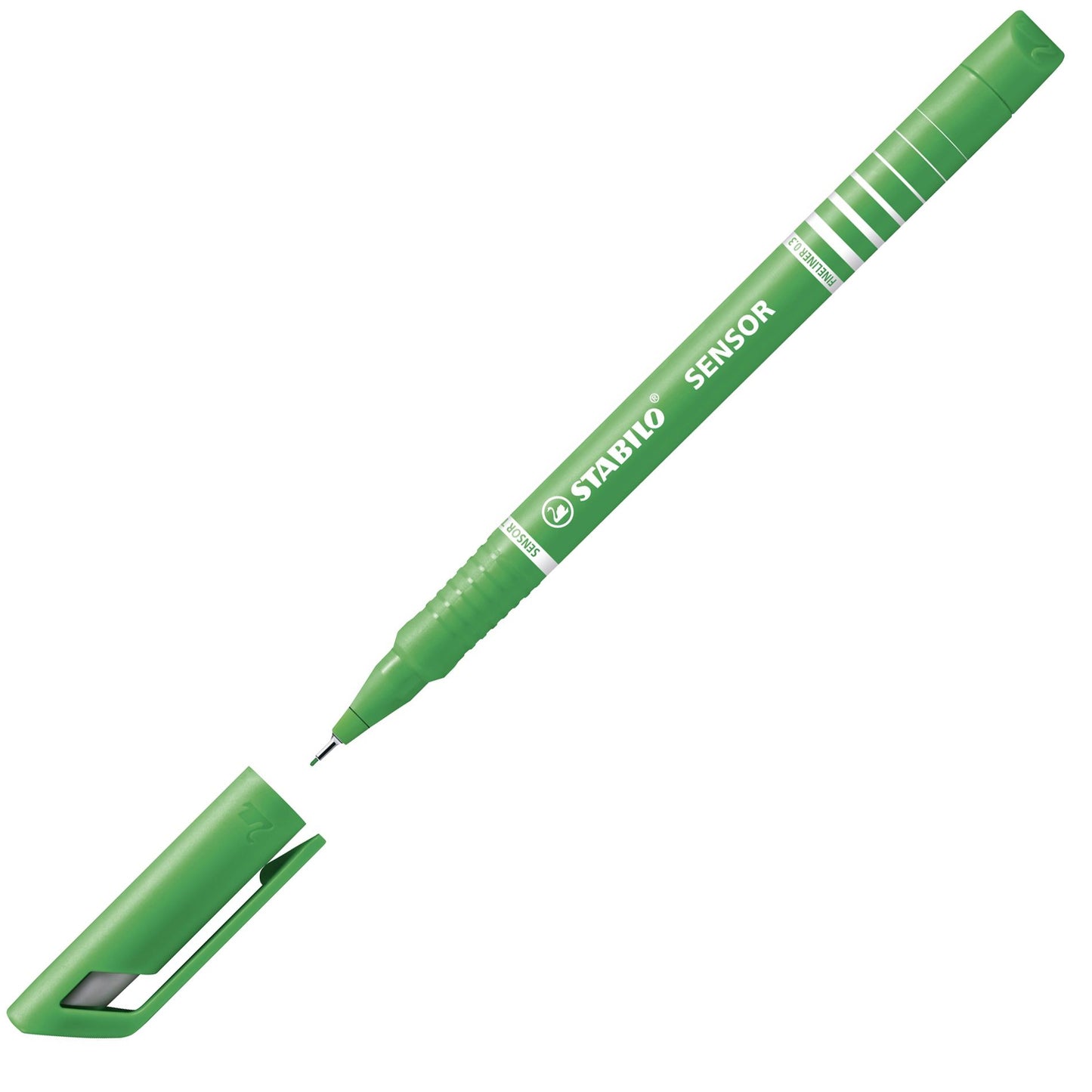 Fineliner con punta ammortizzata - STABILO SENSOR F - Tratto Fine (0,3 mm) - Verde (25529306)