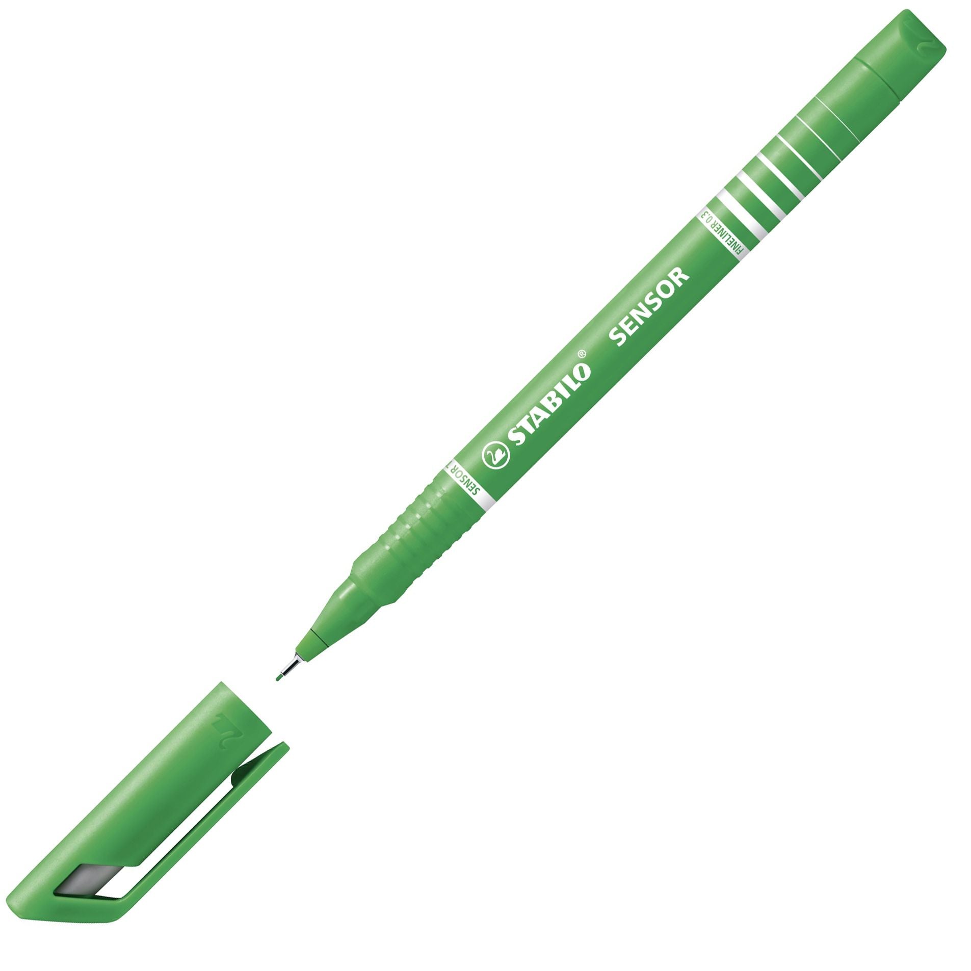 Fineliner con punta ammortizzata - STABILO SENSOR F - Tratto Fine (0,3 mm) - Verde (25529306)