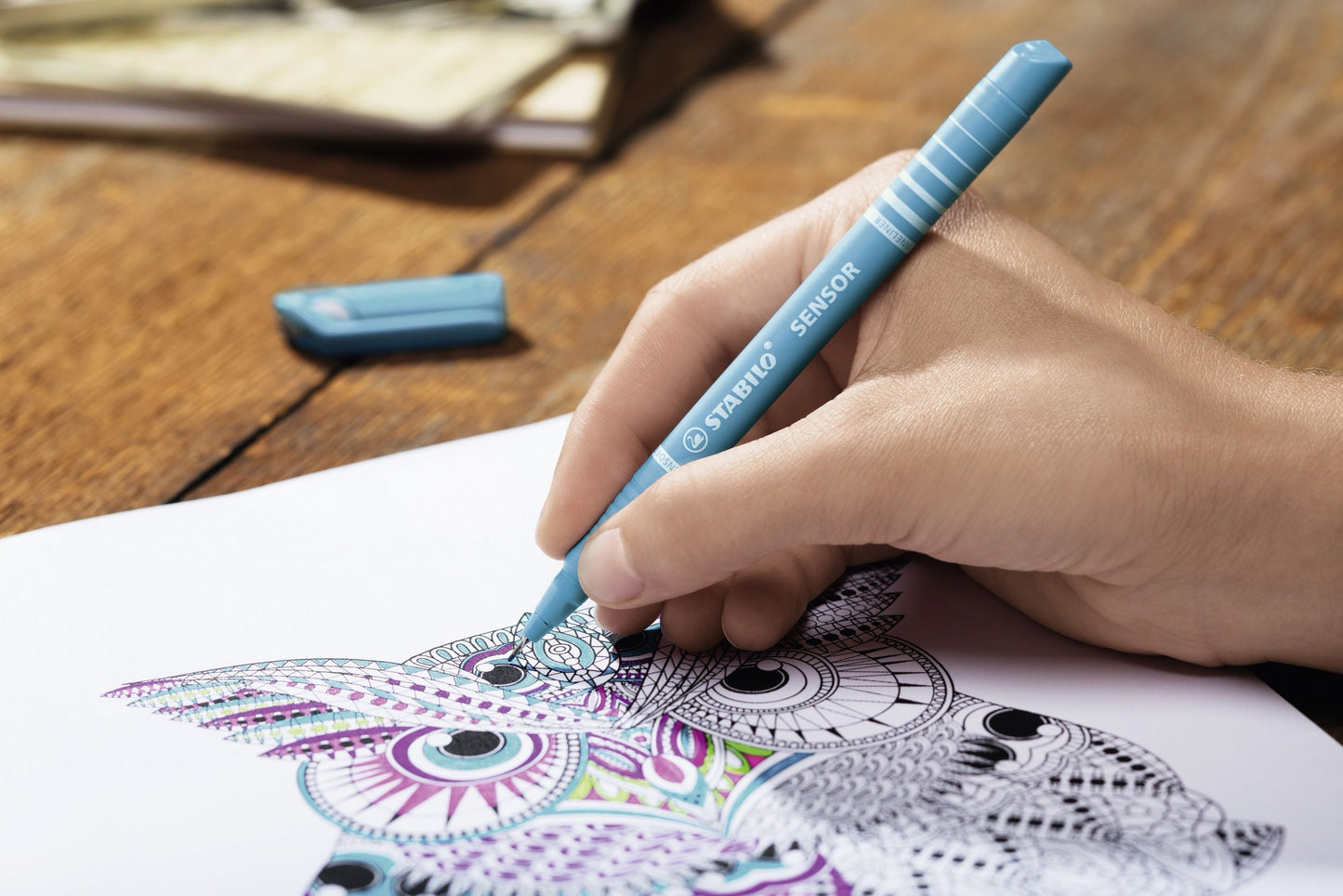 Fineliner con punta ammortizzata - STABILO SENSOR F - Tratto Fine (0,3 mm) - Blu (25529268)