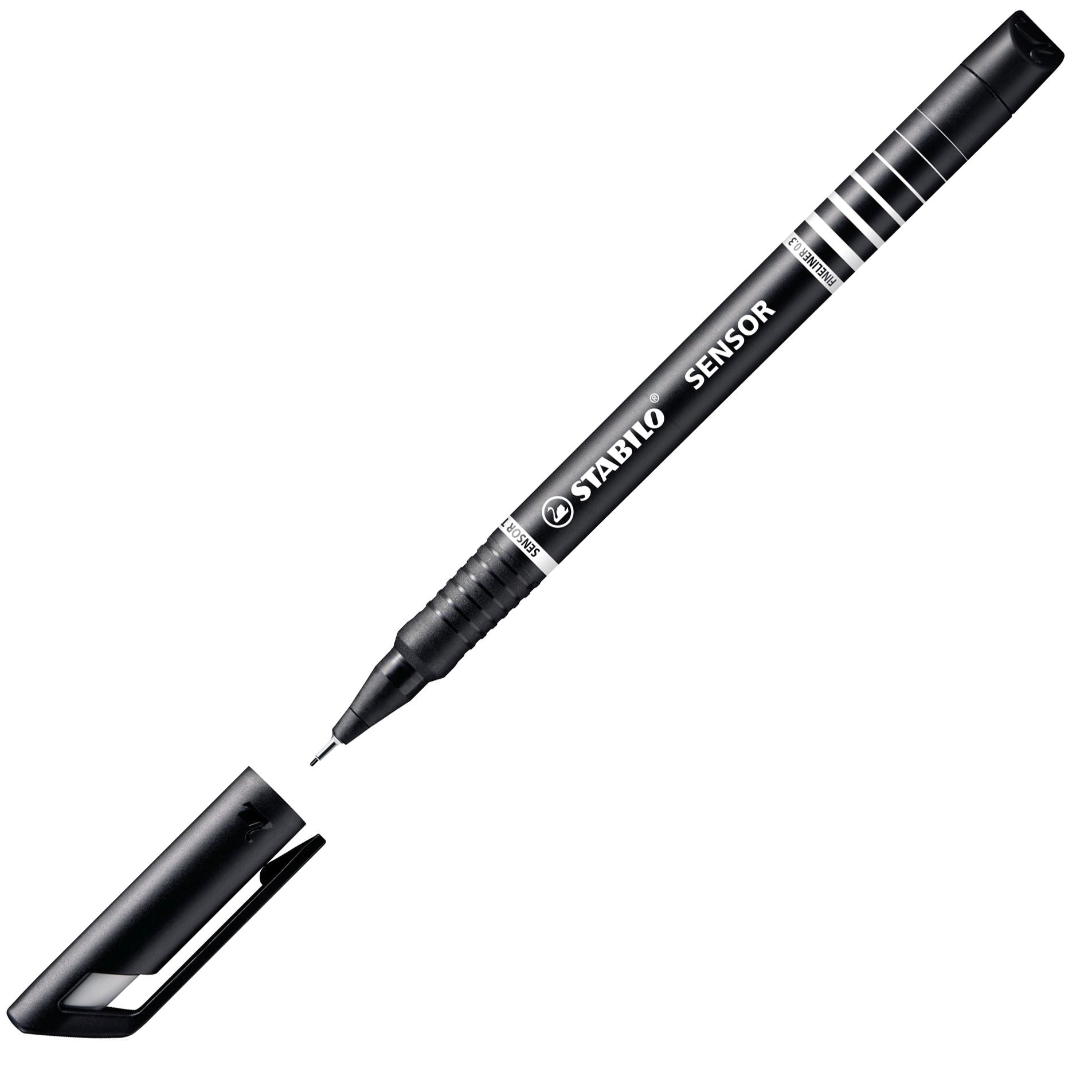 Fineliner con punta ammortizzata - STABILO SENSOR F - Tratto Fine (0,3 mm) - Nero (25529278)