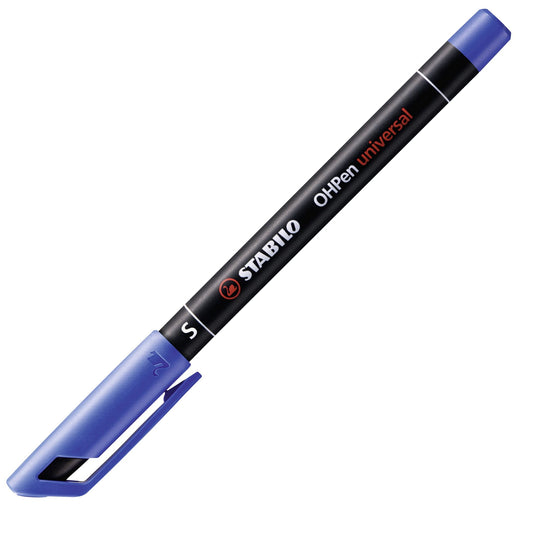 Marcatore - STABILO OHPen universal Permanente - Tratto Superfine (0,4 mm) - Blu (25534250)