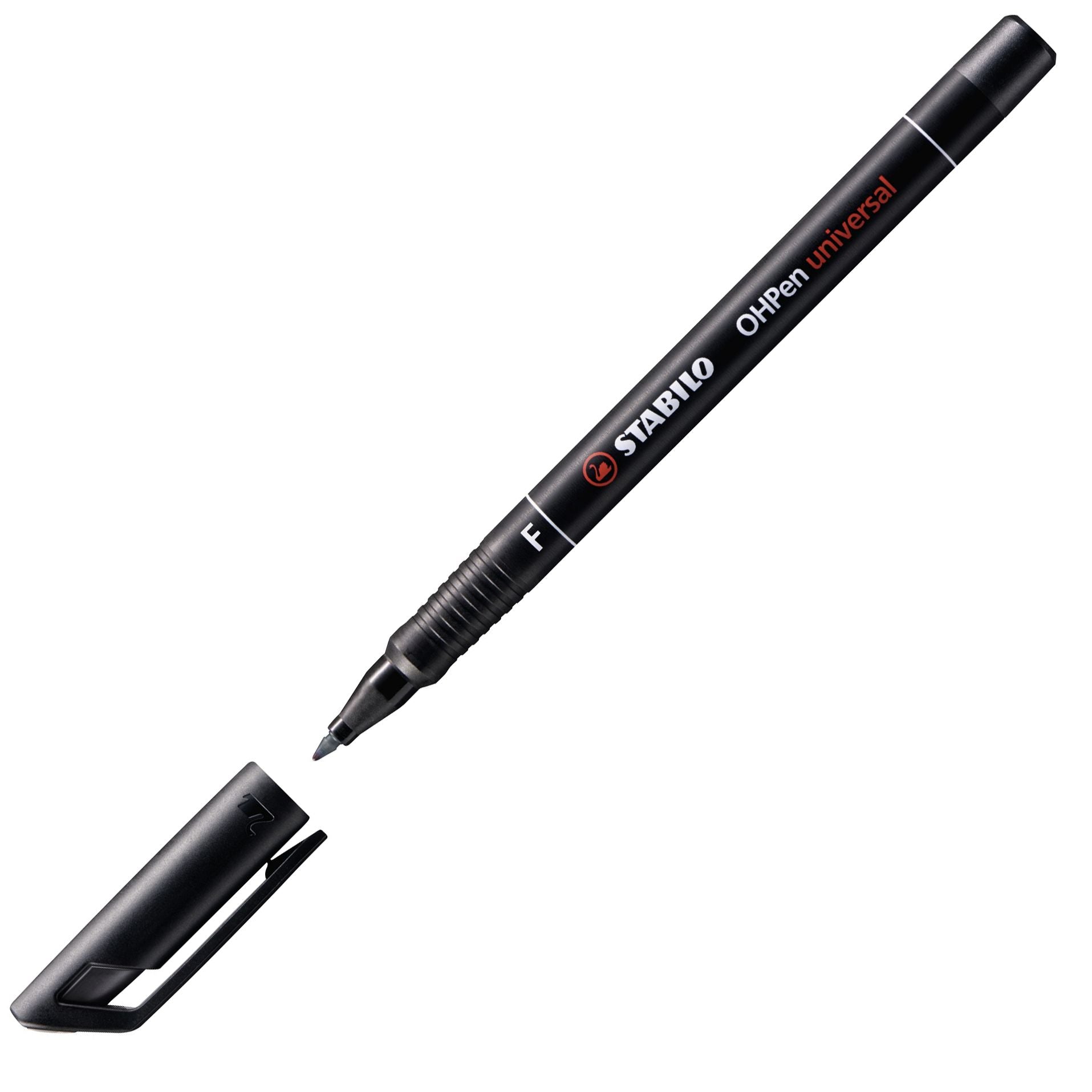 Marcatore - STABILO OHPen universal Permanente - Tratto Fine (0,7 mm) - Nero (25534183)