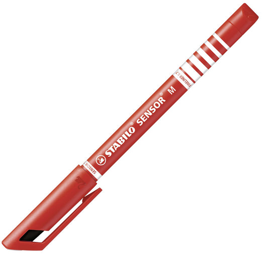 Fineliner con punta ammortizzata - STABILO SENSOR M - Tratto Medio (0,7 mm) - Rosso (25529347)