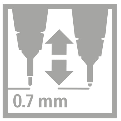 Fineliner con punta ammortizzata - STABILO SENSOR M - Tratto Medio (0,7 mm) - Rosso (25529350)