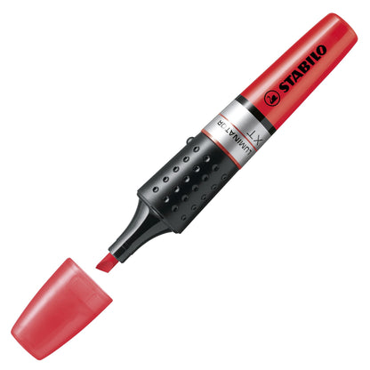 Evidenziatore - STABILO LUMINATOR - lunga durata e doppio tratto (2 + 5 mm) - Rosso (25526965)