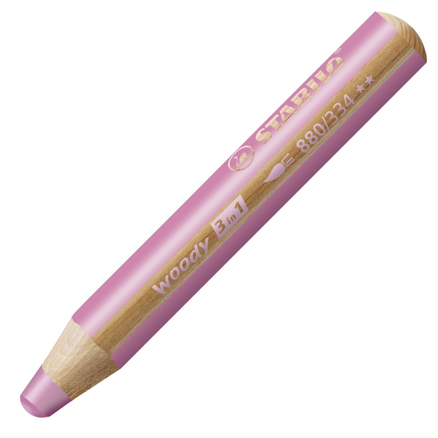 Matita colorata Multi-Funzione - STABILO woody 3 in 1 - Rosa (25544127)