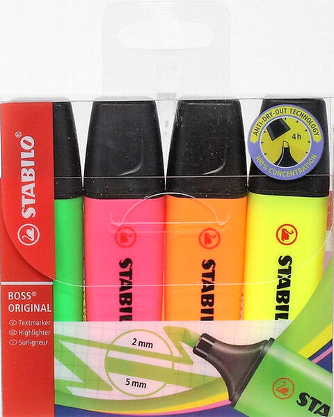 EVIDENZIATORE STABILO BOSS 4PZ (25527298)